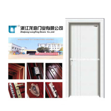 Puerta de madera interior sólida con color blanco (LTS-118)